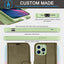 [Leather Wallet Case] Genuine Leather [RFID Blocking] Magnetic Flip Case with Card & Slots and Stand For iPhone 13 Pro