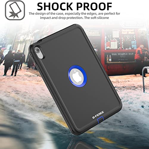 [D-FENCE Case] Tough & Rugged Smart Case For Apple iPad 11th & 10th Generation, iPad 2025 / 2022