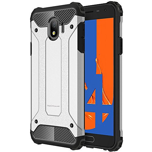 [Tough Armoured Case] ShockProof Dual-Layer Protective Heavy Duty Cover for Samsung Galaxy J4 2018