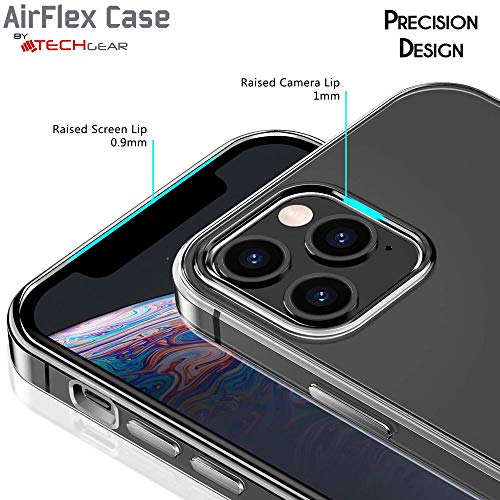 [AirFlex Case] Crystal Clear Slim & Light, Protective,  Soft Gel Cover for iPhone 12 Pro Max
