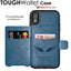 Tough Armoured Wallet 360 ShockProof Case with Card Slots & Stand for Apple iPhone XR