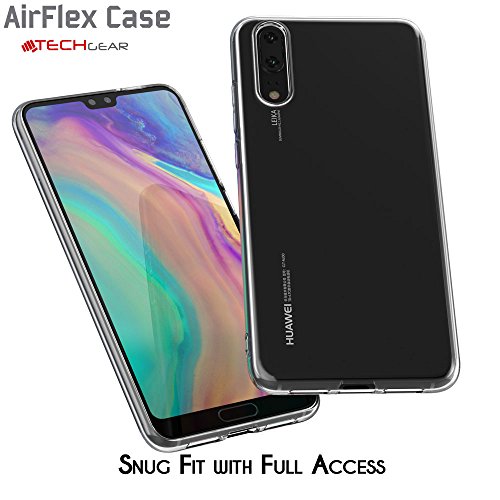 [AirFlex Case] Crystal Clear Slim & Light, Protective,  Soft Gel Cover for Huawei P20