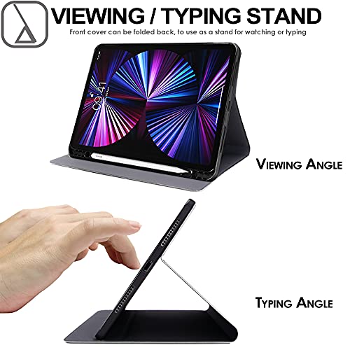 [Smart Case] Slim Stand Cover with Auto Sleep/Wake for Apple iPad Pro 12.9" (6th / 5th / 3rd / 2nd Generation)
