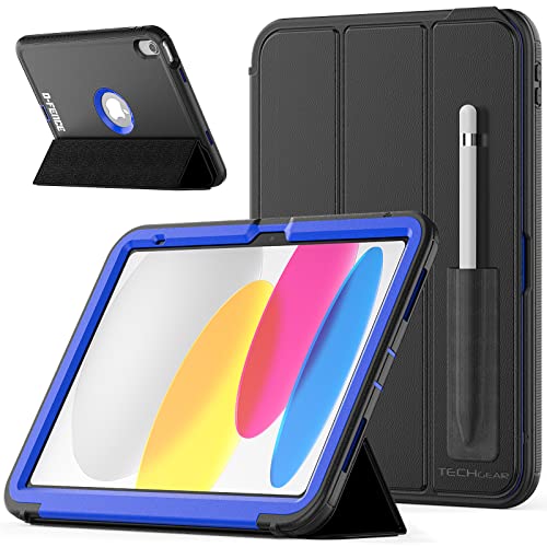 [D-FENCE Case] Tough & Rugged Smart Case For Apple iPad 11th & 10th Generation, iPad 2025 / 2022