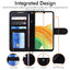 [Wallet Case] Protective Cover with Cash & Card Holder, Stand and Wrist Strap For Samsung Galaxy A33 5G