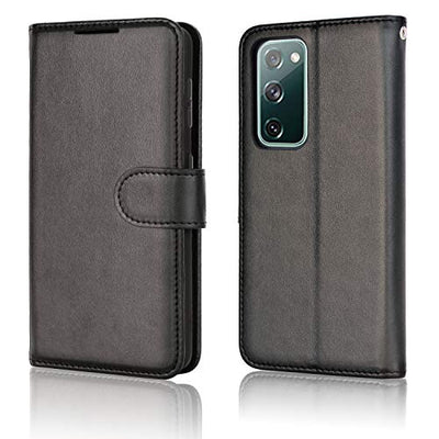 [Wallet Case] Protective Cover with Cash & Card Holder, Stand and Wrist Strap For Samsung Galaxy S20 FE