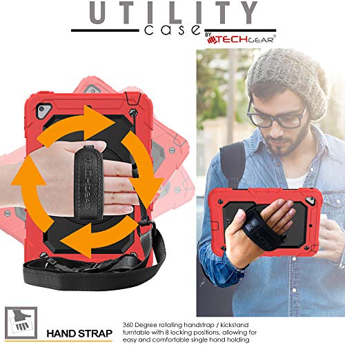 [UTILITY Case] Full Body Shockproof Case with Stand, Hand & Shoulder Strap for Apple iPad Mini 5 / iPad Mini 4