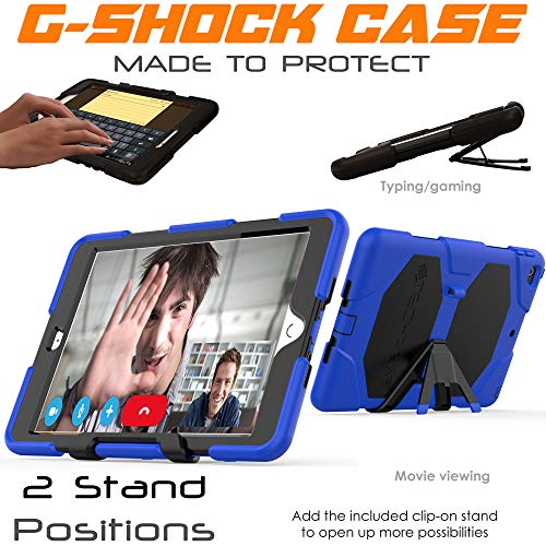 [G-SHOCK Case] Heavy Duty Long Survival Screen Protector Case for iPad 10.2" 2021, 2020, 2019 [9th/8th/7th Generation]