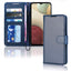 [Wallet Case] Protective Cover with Cash & Card Holder, Stand and Wrist Strap For Samsung Galaxy A12