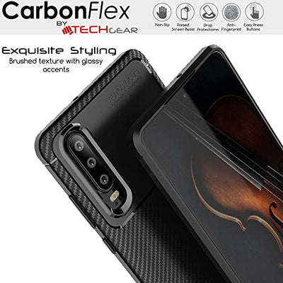 [CarbonFlex Case] Premium Shockproof Soft Slim Cover with Carbon Fibre Effect For Huawei P30
