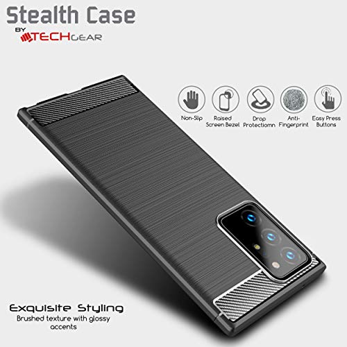 [Stealth Case] Samsung Galaxy Note 20 Ultra Soft Protective Slim Cover with Carbon Fibre Detailing