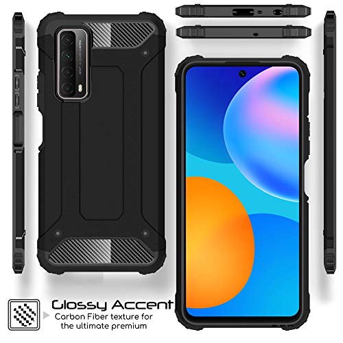 [Tough Armoured Case] ShockProof Dual-Layer Protective Heavy Duty Cover for Huawei P Smart 2021
