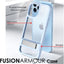 [Fusion Armour Kickstand] Tough Rugged Protective Kickstand Clear Case for Apple iPhone 14 Pro