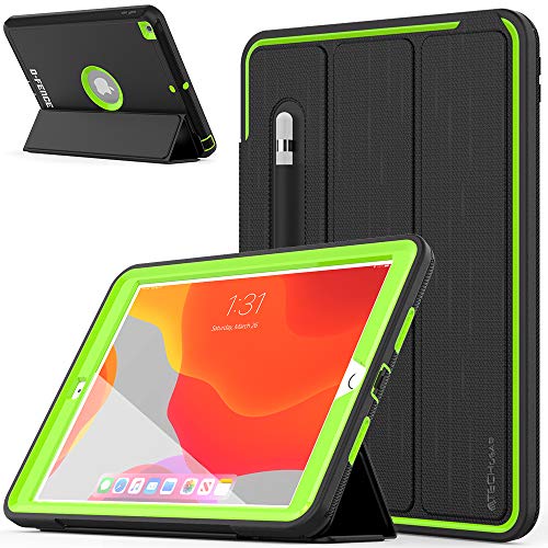 [D-FENCE Case] Tough & Rugged Smart Case For Apple iPad 10.2" 9th, 8th, 7th Generation