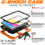 [G-SHOCK Case] Heavy Duty Long Survival Screen Protector Case for Apple iPad 11th & 10th Generation, iPad 2025 / 2022
