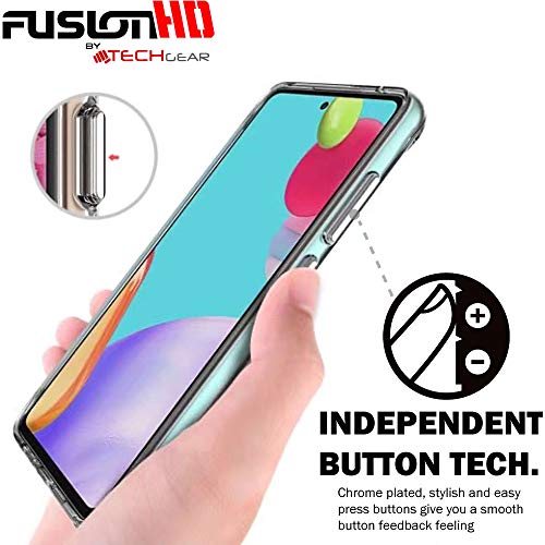 [Fusion HD Case] Shockproof Fused Gel Bumper & Hard Back Slim Clear Cover for Samsung Galaxy A54 5G