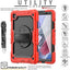 [UTILITY Case] Full Body Shockproof Case with Stand, Hand & Shoulder Strap for Samsung Galaxy Tab A7 Lite 8.7" (SM-T220 / SM-T225)