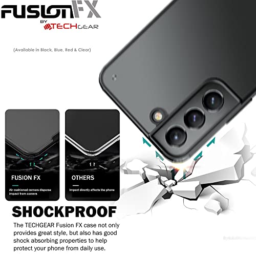 [Fusion FX Case] Slim & Light Tough Fused Gel Bumper & Hard Back Matte Case for Samsung Galaxy S22