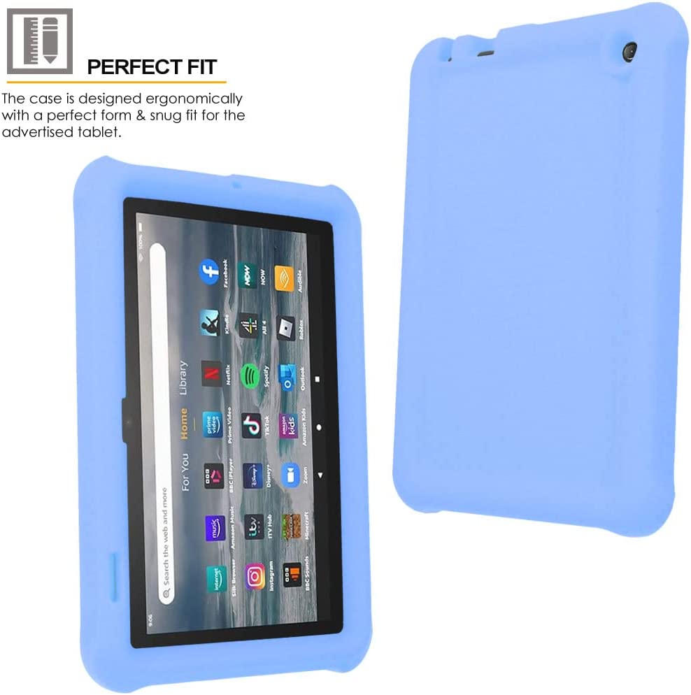 [Bumper Case] Shockproof Soft Easy Grip Case for Amazon Fire 7" (2022 / 12th Generation)