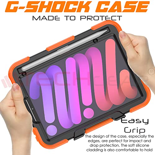 [G-SHOCK Case] Heavy Duty Long Survival Screen Protector Case for Apple iPad Mini 7 / Mini 6 8.3" [7th / 6th Generation]