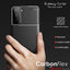 [CarbonFlex Case] Premium Shockproof Soft Slim Cover with Carbon Fibre Effect For Samsung  Galaxy S21 Plus