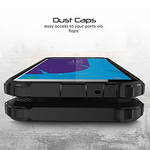 [Tough Armoured Case] ShockProof Dual-Layer Protective Heavy Duty Cover for Samsung Galaxy J6 2018