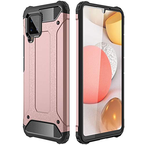 [Tough Armoured Case] ShockProof Dual-Layer Protective Heavy Duty Cover for Samsung Galaxy A42 5G