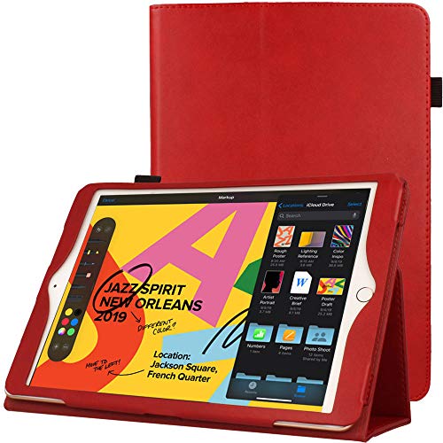 [Folio Case] Smart Cover Stand with Auto Sleep/Wake & Hand Strap For Apple iPad 10.2" 2021 / 2020 / 2019 [9th / 8th / 7th Generation]