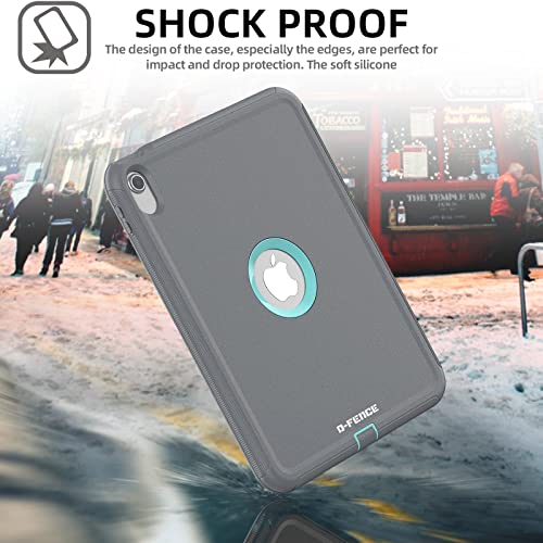 [D-FENCE Case] Tough & Rugged Smart Case For Apple iPad 11th & 10th Generation, iPad 2025 / 2022