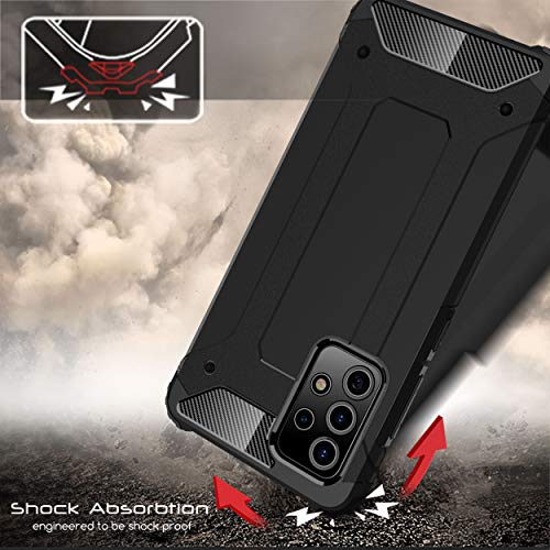 [Tough Armoured Case] ShockProof Dual-Layer Protective Heavy Duty Cover for Samsung Galaxy A72 5G