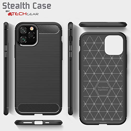 [Stealth Case] iPhone 11 Pro Soft Protective Slim Cover with Carbon Fibre Detailing