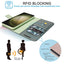 [Leather Wallet Case] Genuine Leather [RFID Blocking] Magnetic Flip Case with Card & Slots and Stand For Samsung Galaxy S23 Ultra