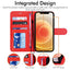 [Wallet Case] Protective Cover with Cash & Card Holder, Stand and Wrist Strap For Apple iPhone 12 Mini
