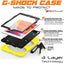 [G-SHOCK Case] Heavy Duty Long Survival Screen Protector Case for iPad 10.2" 2021, 2020, 2019 [9th/8th/7th Generation]