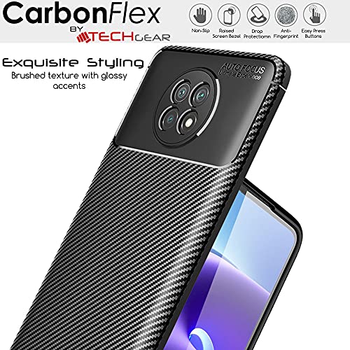 [CarbonFlex Case] Premium Shockproof Soft Slim Cover with Carbon Fibre Effect For Xiaomi RedMi Note 9T 5G