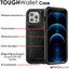 Tough Armoured Wallet 360 ShockProof Case with Card Slots & Stand for Apple iPhone 12 Pro Max