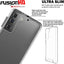 [Fusion HD Case] Shockproof Fused Gel Bumper & Hard Back Slim Clear Cover for Samsung Galaxy Galaxy S23