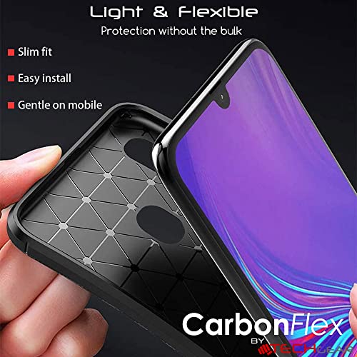 [CarbonFlex Case] Premium Shockproof Soft Slim Cover with Carbon Fibre Effect For Samsung  Galaxy A40