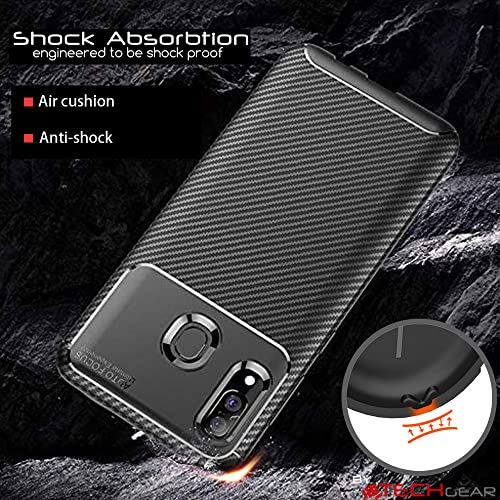 [CarbonFlex Case] Premium Shockproof Soft Slim Cover with Carbon Fibre Effect For Samsung  Galaxy A40