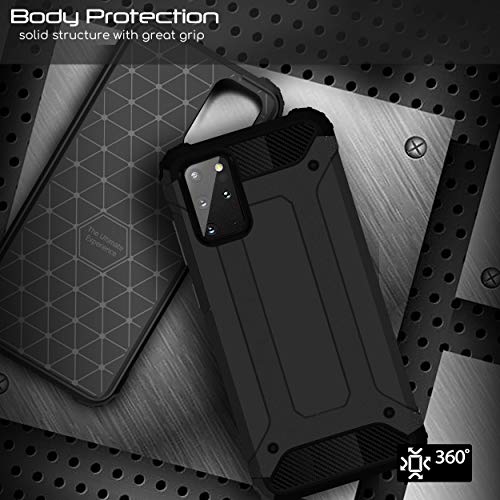 [Tough Armoured Case] ShockProof Dual-Layer Protective Heavy Duty Cover for Samsung Galaxy S20 Plus