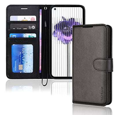 [Wallet Case] Protective Cover with Cash & Card Holder, Stand and Wrist Strap For Nothing Phone 1