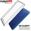 [Fusion HD Case] Shockproof Fused Gel Bumper & Hard Back Slim Clear Cover for Samsung Galaxy A20e