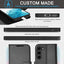 [Leather Wallet Case] Genuine Leather [RFID Blocking] Magnetic Flip Case with Card & Slots and Stand For Samsung Galaxy S23