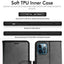 [Wallet Case] Protective Cover with Cash & Card Holder, Stand and Wrist Strap For Apple iPhone 12 Pro Max