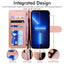 [Wallet Case] Protective Cover with Cash & Card Holder, Stand and Wrist Strap For Apple iPhone 13 Pro Max