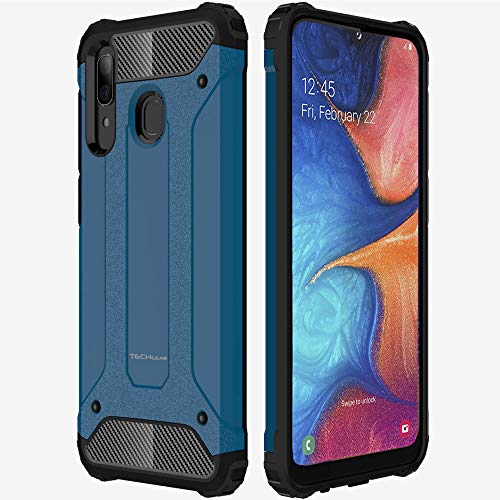 [Tough Armoured Case] ShockProof Dual-Layer Protective Heavy Duty Cover for Samsung Galaxy A20e