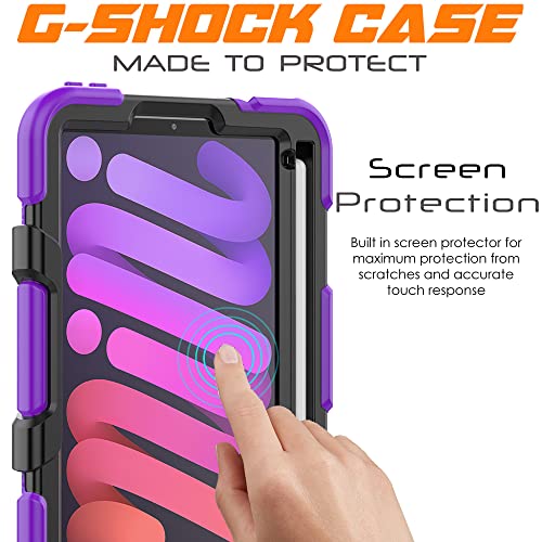 [G-SHOCK Case] Heavy Duty Long Survival Screen Protector Case for Apple iPad Mini 7 / Mini 6 8.3" [7th / 6th Generation]