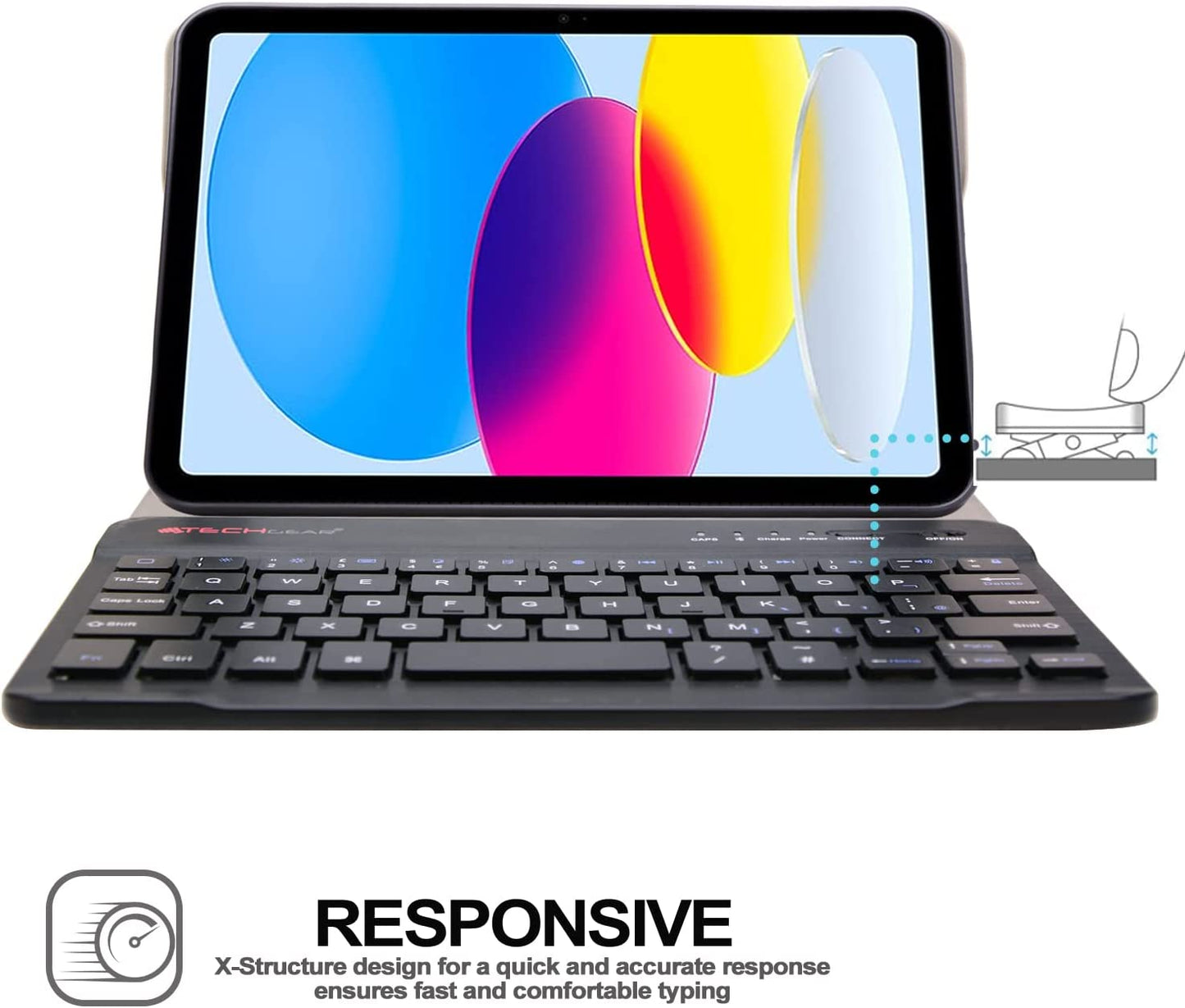 [Strike Folio] Keyboard Case for Apple iPad 11th & 10th Generation, iPad 2025 / 2022