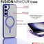 [Fusion Armour Ring] Premium Tough Protective Magnetic Ring Kickstand Case, Wireless Charging Cover for Samsung Galaxy S23 Plus