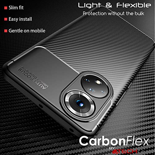 [CarbonFlex Case] Premium Shockproof Soft Slim Cover with Carbon Fibre Effect For Honor 50 5G
